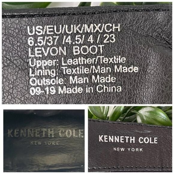 KENNET COLE LEVON LEATHER & RIB KNIT KNEE HIGH BOOTS 6.5 - Picture 9 of 12